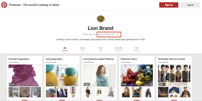 Lion Brand Pinterest