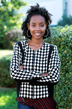 headshot with background