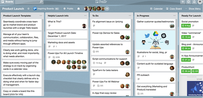 project trello board examples