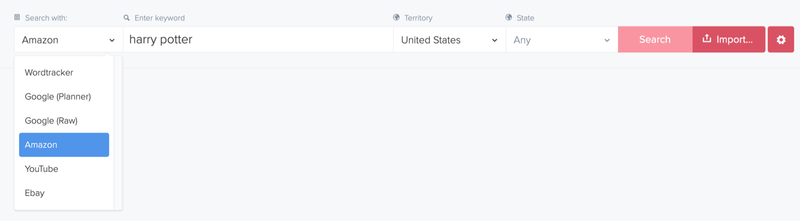 Amazon Youtube And Ebay Search Data Available From Wordtracker