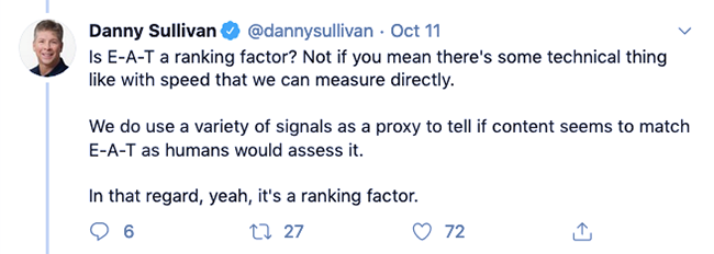 Danny Sullivan tweet.