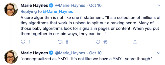 Marie Haynes tweets.