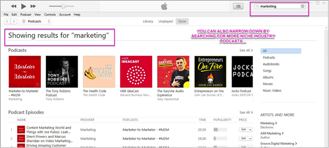 change itunes podcast image