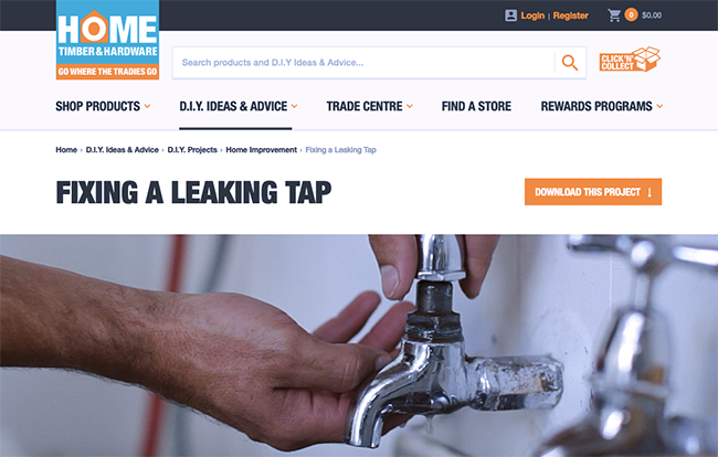 Fix a leaking tap.