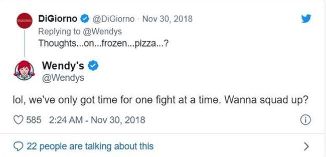 Wendy's on Twitter.