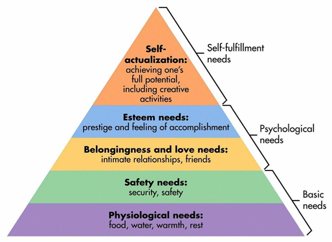 Hierarchy of needs.