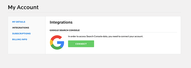Google Search Console data. 