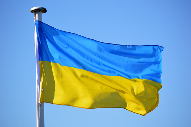 Ukraine flag.