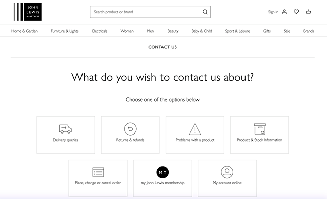 John Lewis contacts,