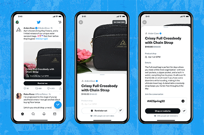 Twitter Product Drops.