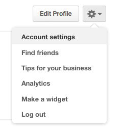 account settings