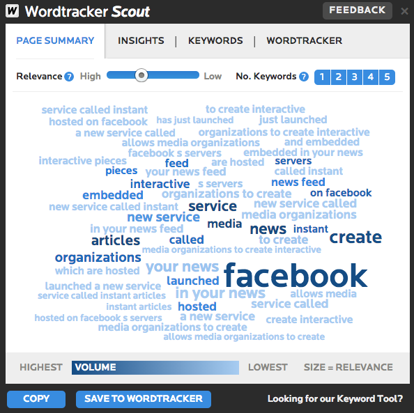 Wordtracker scout Gizmodo