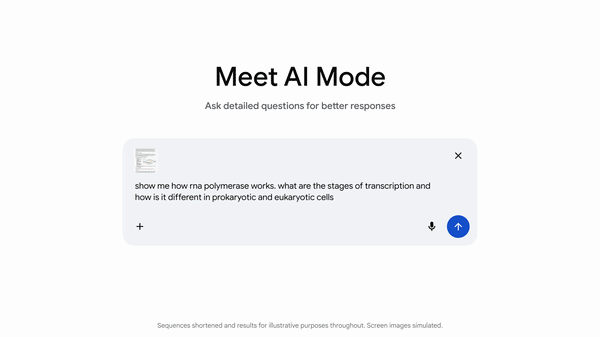 Example of Google's generative UI building an interactive interface from a search prompt